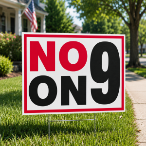No On 9 – Yard Sign